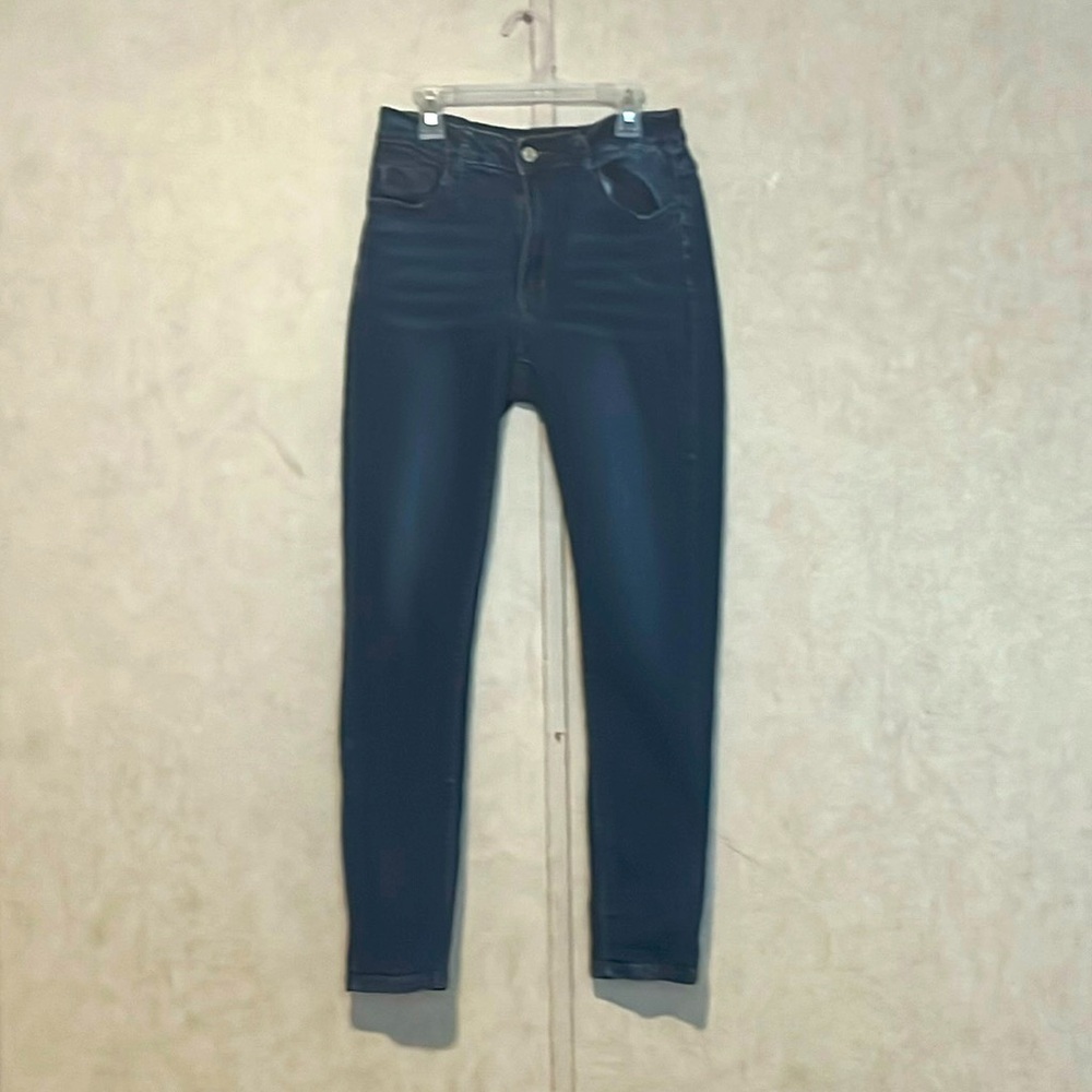 Women's deep blue jeans